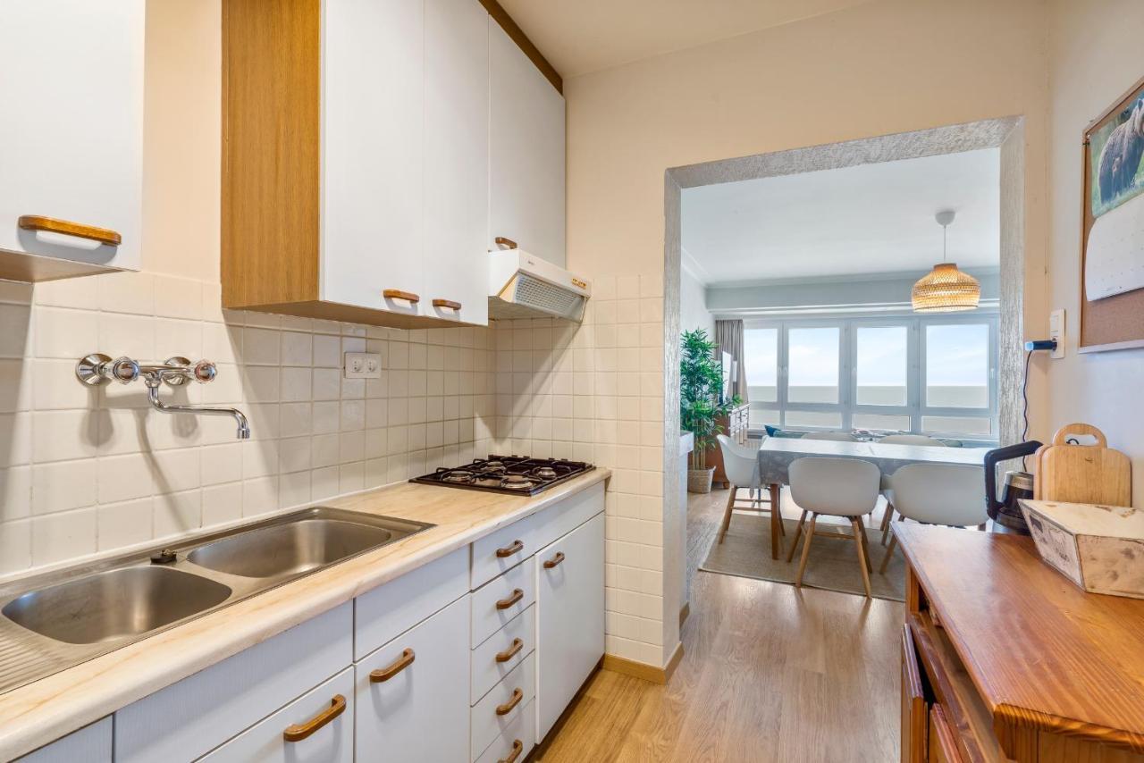 Apartamento Zonnig Familie App Op Zeedijk Met Zeezicht Voor 6P Ostende Exterior foto