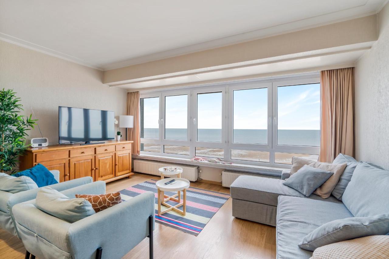 Apartamento Zonnig Familie App Op Zeedijk Met Zeezicht Voor 6P Ostende Exterior foto